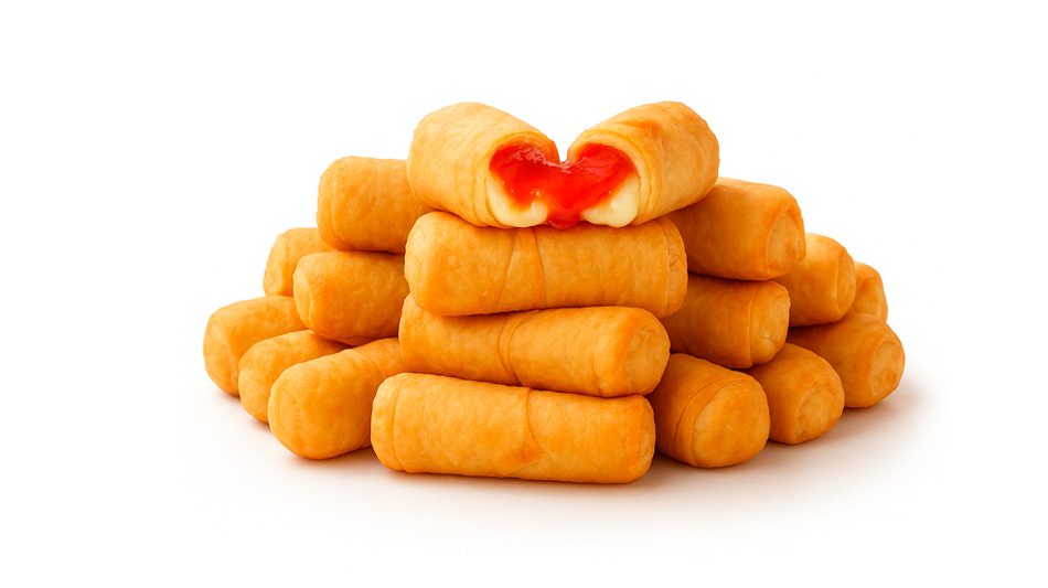 Cheese and guava tequeños