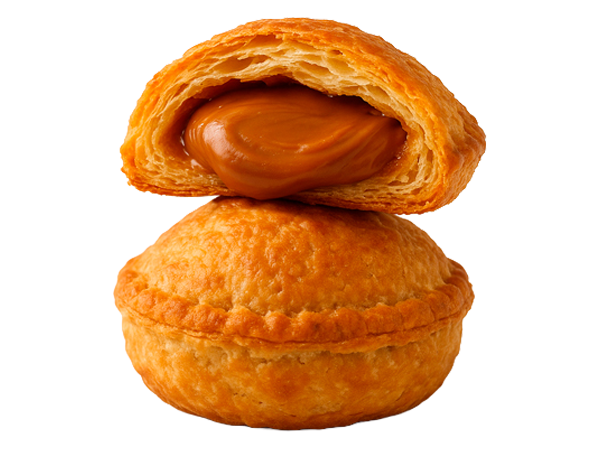 Puff pastry with dulce de leche