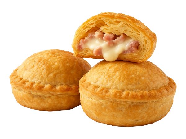 Ham and cheese puff pastry