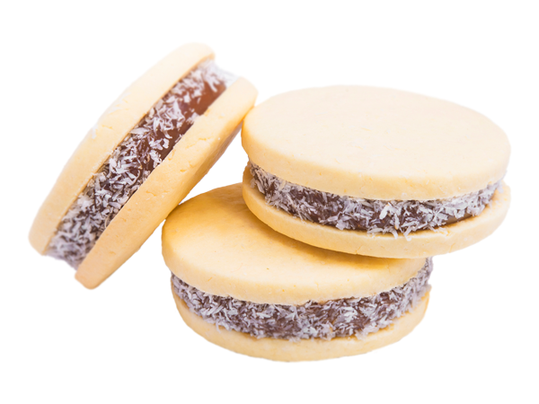 Mini alfajor with dulce de leche